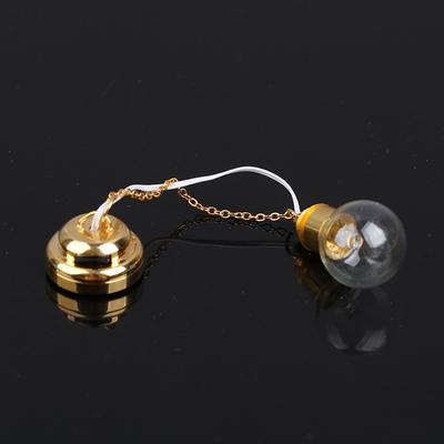 1:12 Dollhouse Miniature Led Glass Ceiling Lamp Chandelier Furniture Accessories