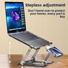 2-in-1 Laptop Phone Cooling Bracket Built-in Silent Fan, Height Increase Air Cooling Stand for Gaming Notebook Desktop