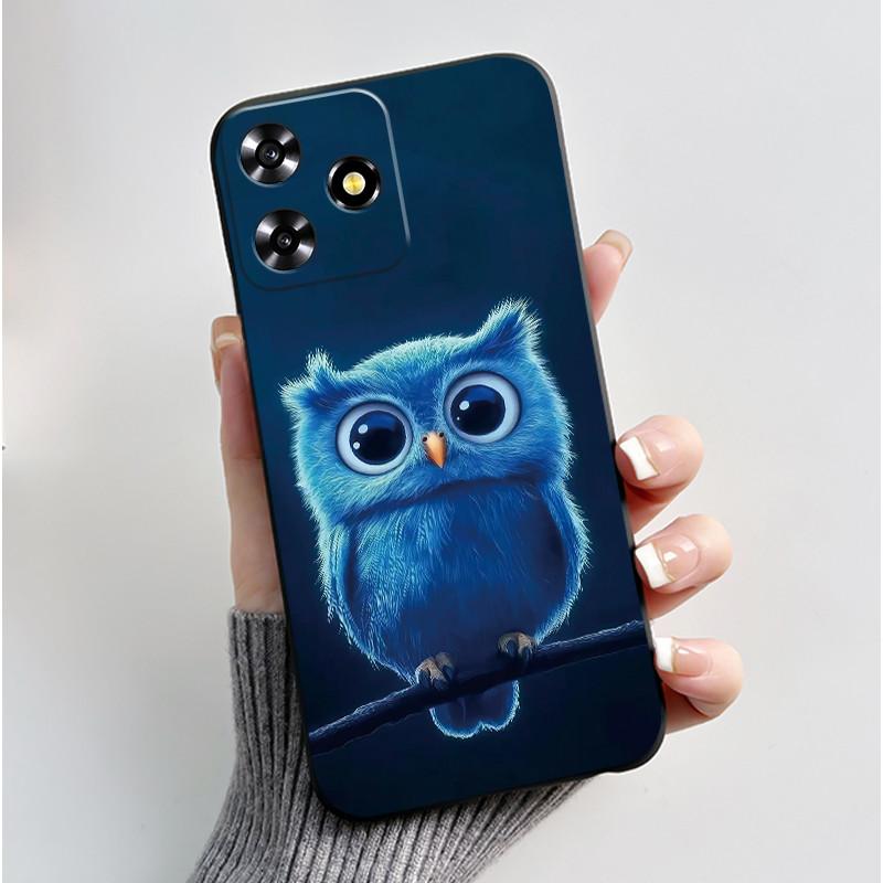 For ZTE Blade A73 4G Case Luxury Dragon Cute Cool Boys Girls Black Matte Soft Silicone Casing For ZTE Axon 50 Lite Bumper Cover