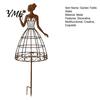 Elegant Pergola Shape Plant Support Vintage Lady Garden Trellis Stake, Rustic Art Decor for Yard, Woman Silhouette Creative Outdoor Sculpture