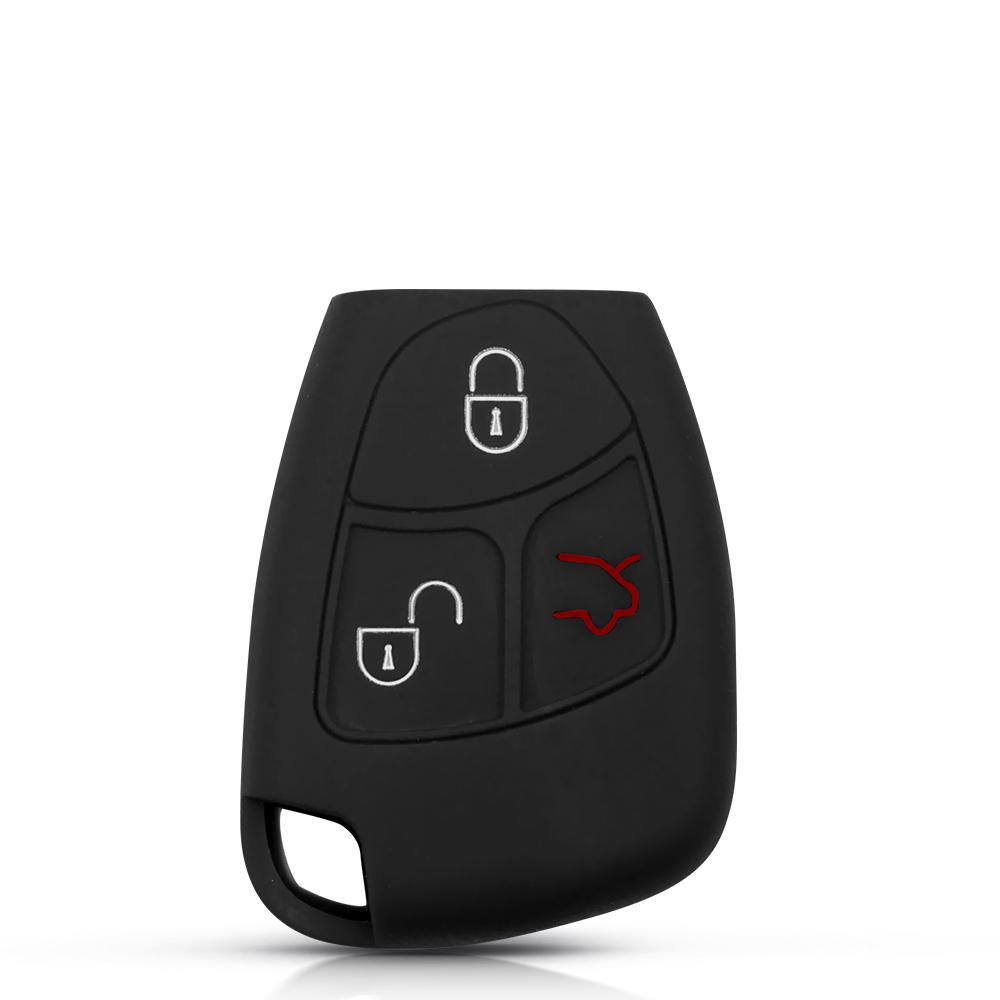 For Mercedes-Benz Cl55 Cl600 Cl65 C230 C240 C280 C320 3 Button Silicone Remote Key Cover Protector Shell Case Fob