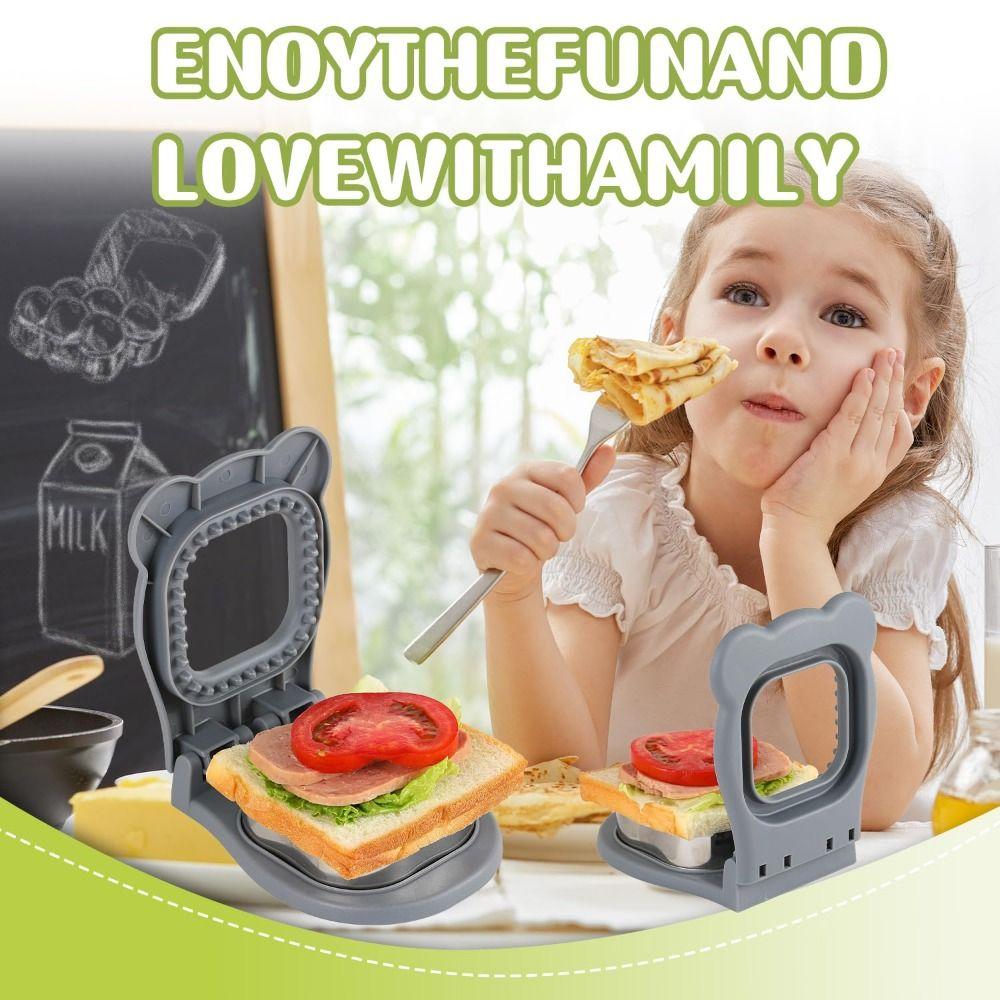 Stainless Steel DIY Sandwich Cutters Mould Lunch Box Decor Sandwich Maker  Kitchen Baking Tools