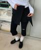 RONRON Dot Wrap Capri Pants Black