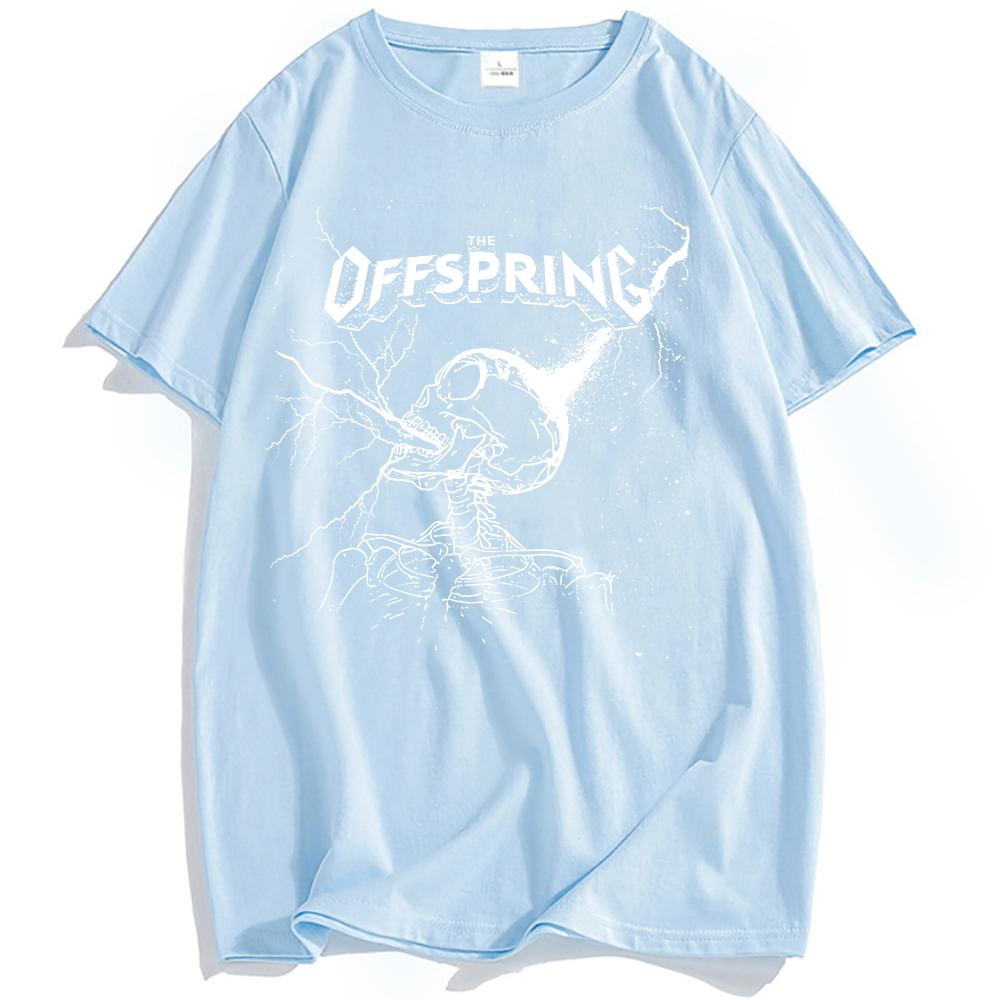 PŘEPLŇOVANÉ Černé Tričko The Offspring Rocková Kapela Trička Léto Grunge Hip Hop Streetwear Unisex Léto Bavlna Pánské Tričko Móda