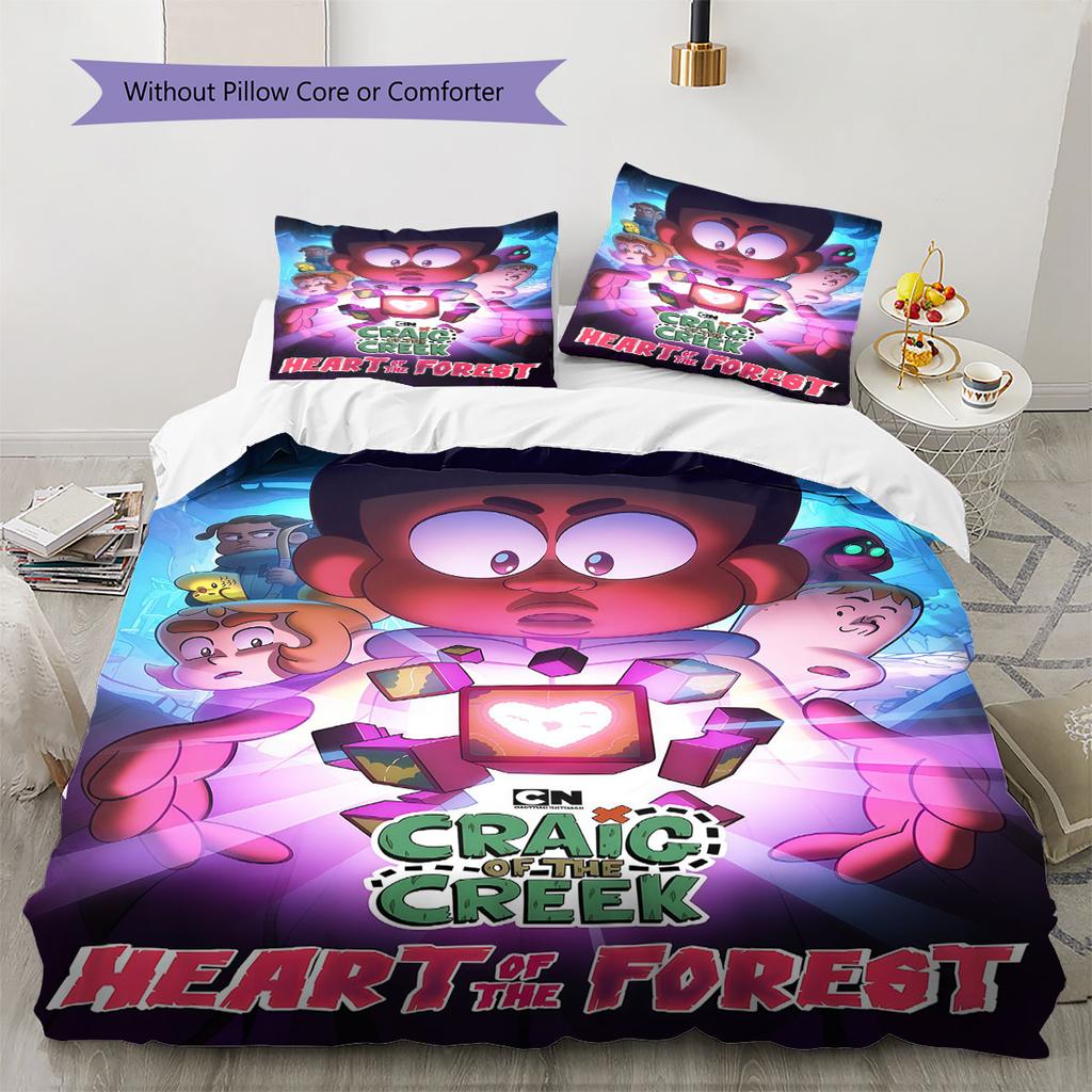 Creek Tales Bedding Quilt Set Quilt Cover Pillowcase Home Decoration Birthday Gift (1 * duvet cover + 2 * pillowcase, without core)