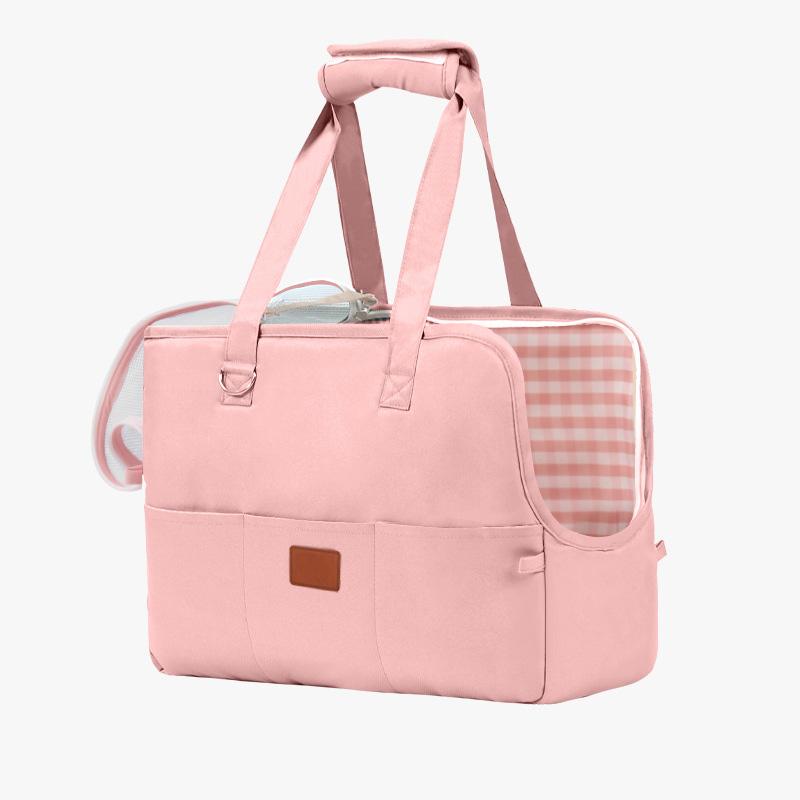 Portable Cat Shoulder Handbag Small Dog Puppy Travel Carry Bag Breathable Pet Tote Handbag for Outdoor Walking Trip