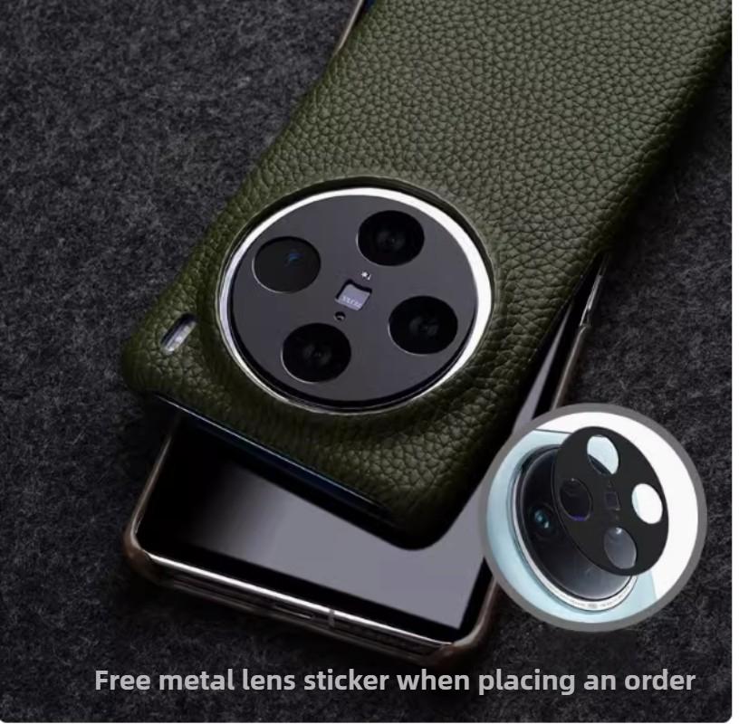 Melkco Litschi-Textur Rindsleder Hülle für Vivo X300 Pro X200 Pro Mini X100 Pro X100S Ultra Metall Linsen Schutz+Handyhülle