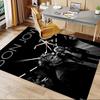 1pc Bon Jovi Home Office, Durable Polyester Floor Mat with Easy, Office Decor, Urban Style, Nonslip Backing, Highquality Fabric