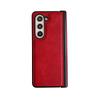 Business Retro Texture Skin-friendly Leather Phone Case For Samsung Galaxy Z Fold 7 6 5 4 3 Full-pack Shockproof Protector Cover