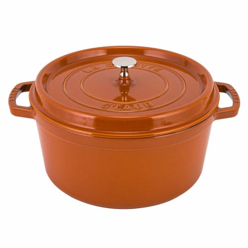 Staub Pico Cocotte Round 28cm Cinnamon (11028806) - Enameled Pot with Handles, Rund Brater Cinnamon. Stylish Pot, Cookware, and Kitchenware.