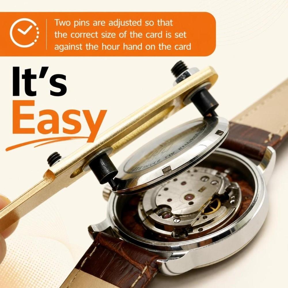 Metal Watch Back Opener Two‑Prong Watch Case Opener Professional Watch Case Remover Watch Repair