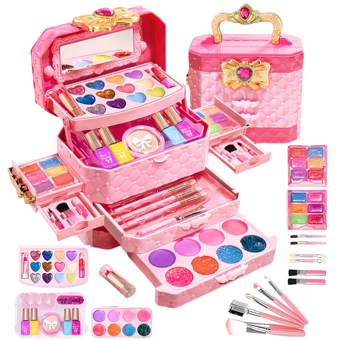 

CSDmeewin Набор для макияжа для косметического макияжа, притворство, Рождество, дети, набор, игрушка, маникюр, девочки, игра, подарок,…