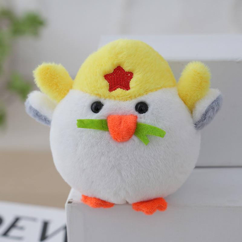 Cute Little Chicken Plush Keychain Fluffy Stuffed Animal Adorable Bag Accessory