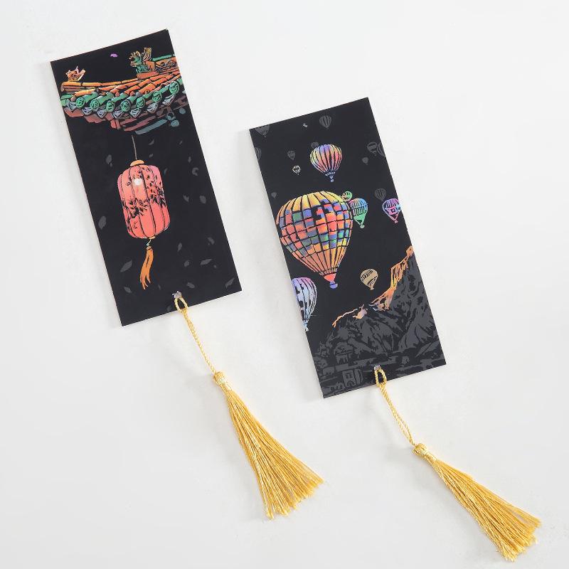 YUELU Night View Scratch Art for Kids: DIY Scratch Paper Toy & Gift