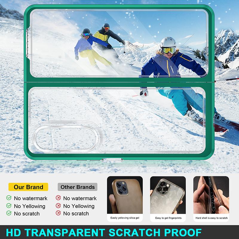 Ultra Thin Clear Phone Case For Samsung Galaxy Z Fold 4 Fold 3 Folding Screen Mobiles Fold3 Fold4 Transparent Hard Case Cover