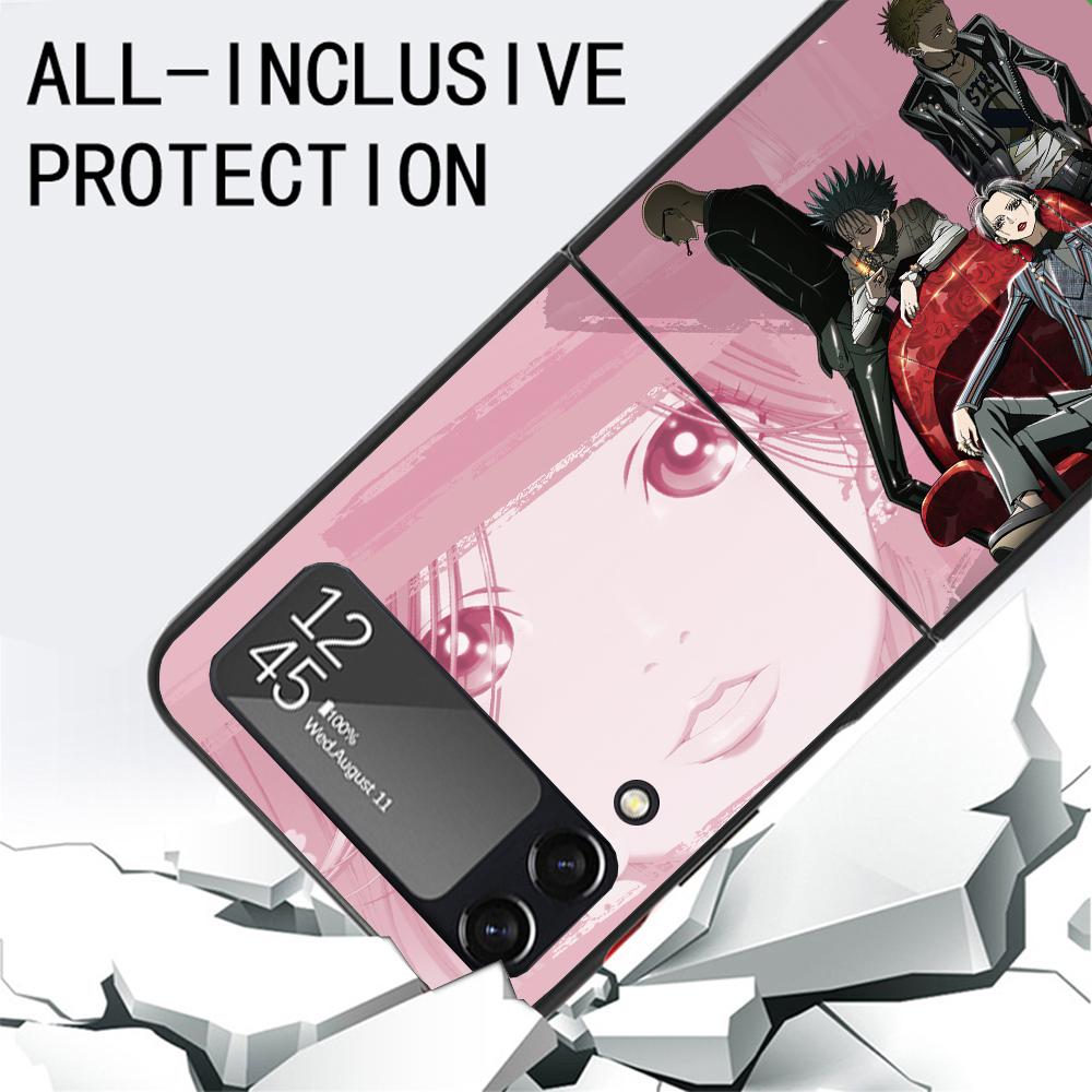 Nana Anime Na Na Girl Phone Case for Samsung Galaxy Z Flip6 5G Flip4 Flip5 Flip3 Black Cover Z Flip 6 5 4 3 PC Shell Coque Galax