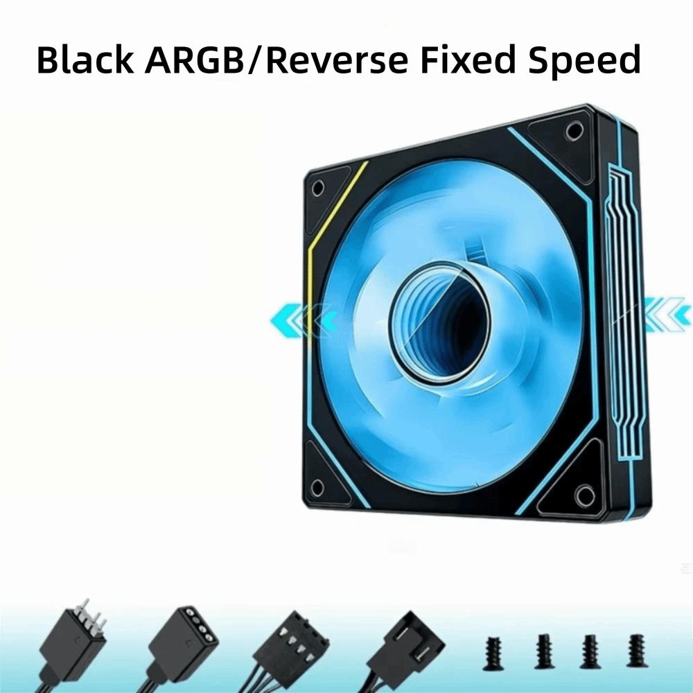 12V Computer Chassis Fan PWM Control CPU Cooler Fan 3D Texture PC Case Fan Motherboard Sync