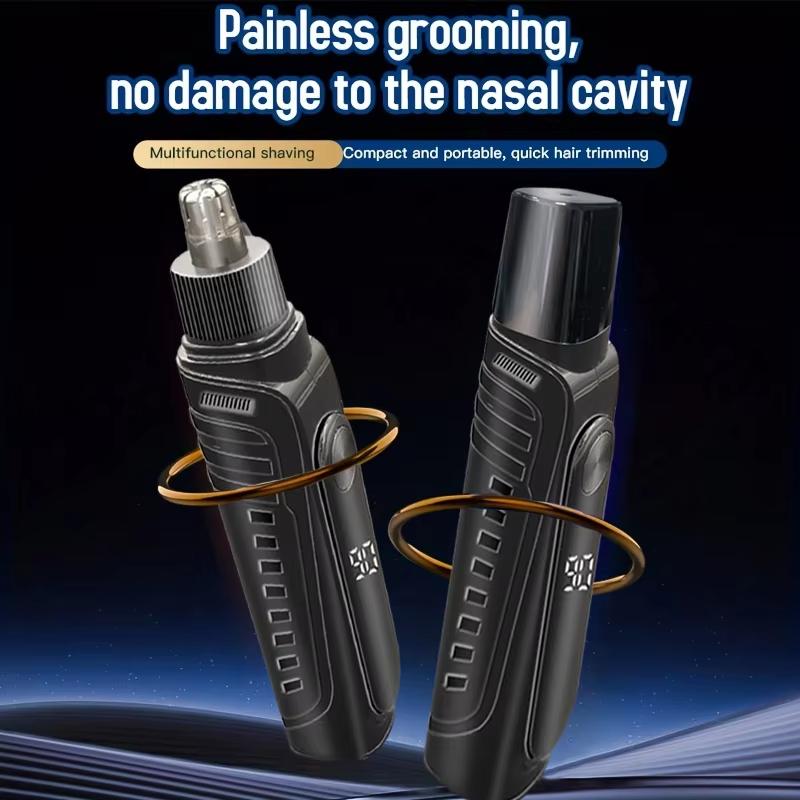 2026 New Electric Nose Hair Trimmer Men Rechargeable Painless Safe Eyebrow Nose Ear Facial Hair Remover Grooming Tool