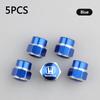 5Pcs Aluminum Alloy Car Wheel Tire Valve Cap Dustproof Stem Cover For Honda Civic Fit Accord CRV Spirior Odyssey CITY Envix Jade LK6 
