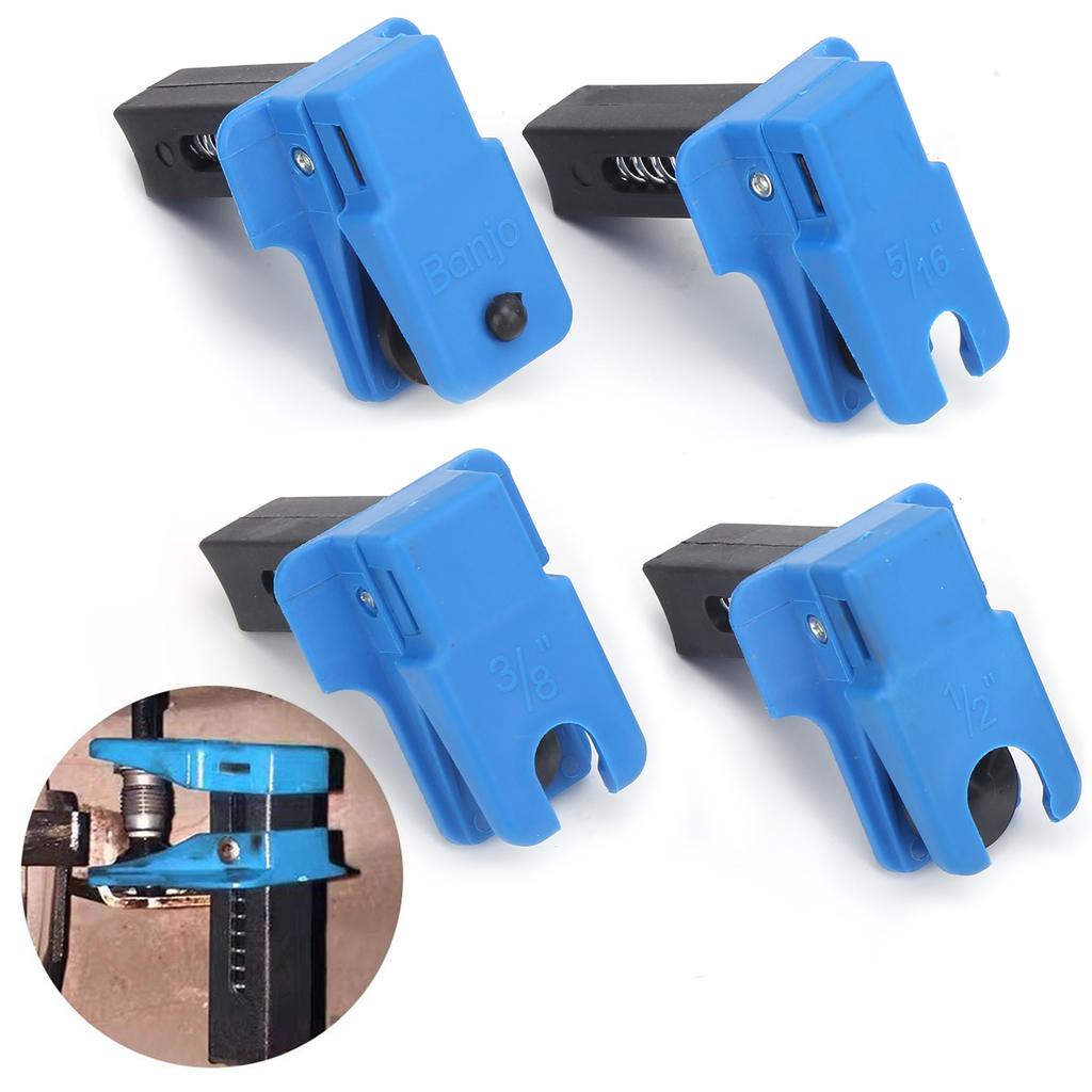 Vertical pipe clamp, brake hose clamp and nozzle clamp, made of highly bending-resistant ABS material, with high and pressure resistance, for c