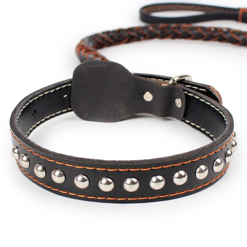 cowhide dog collar
