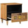 Nightstand Natural 40 X 33 X 46 Cm Solid Mango Wood