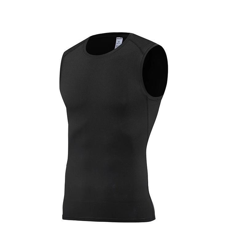 Men's Quick-Dry Sleeveless Compression Sports Vest for Running and Fitness