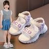 2025 Summer Girls' Sports Open-Toe Soft Sole Sandals for Students and Beach