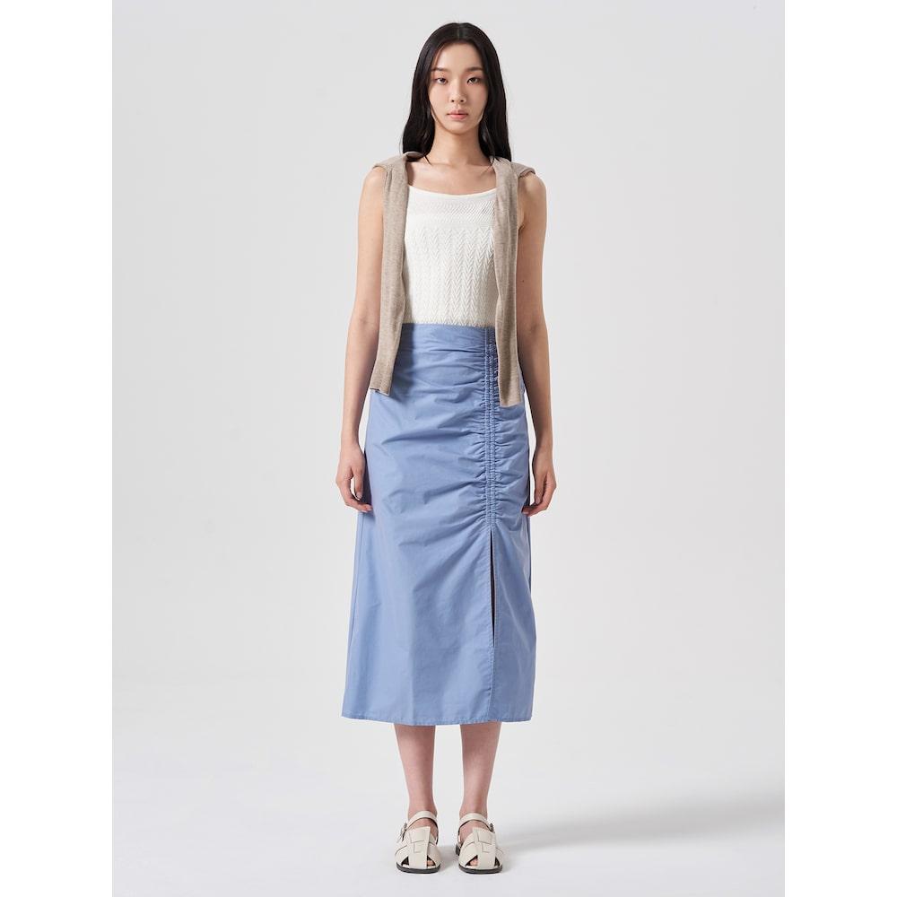 8seconds Cotton Nylon Shirred Skirt Sky Blue