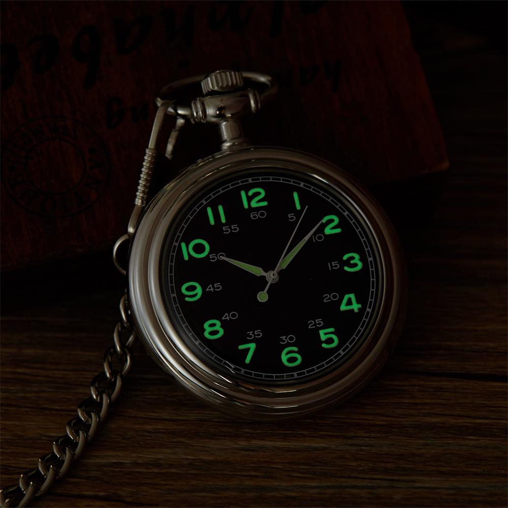 Nové klasické retro luminiscenční kapesní mechanické hodinky s přímým ciferníkem a odkrytým strojkem, s dvojitými arabskými číslicemi, vhodné pro muže i ženy