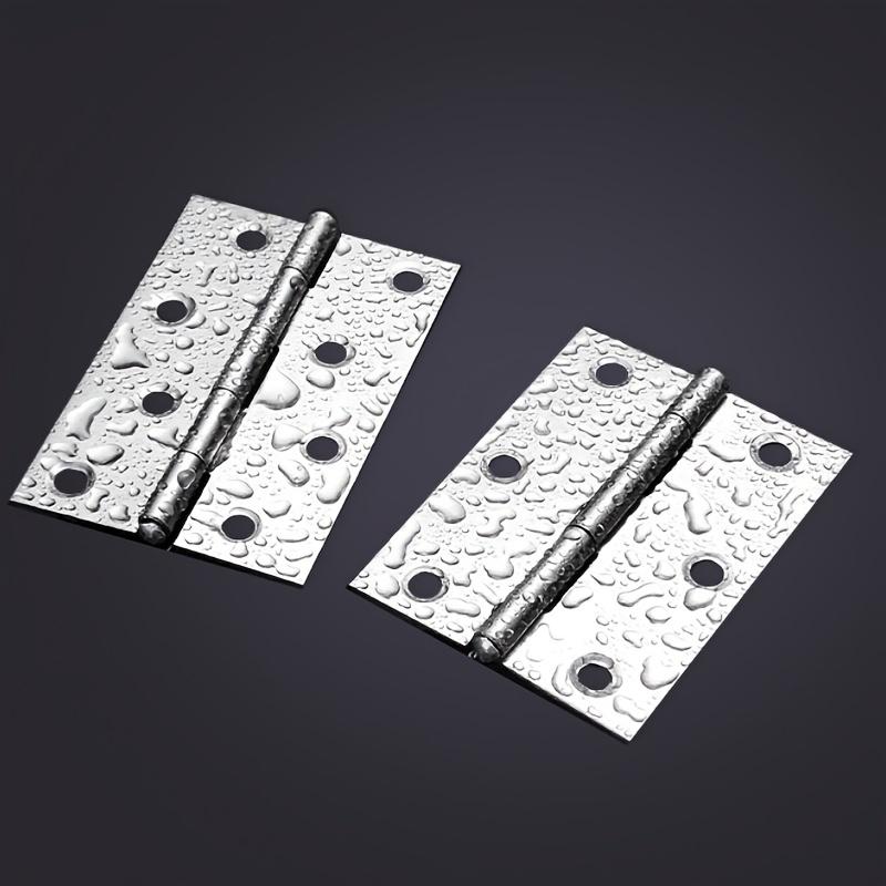 Durable Stainless Steel Flat Hinges - Stylish Design Suitable for Cabinets, Windows, and Wooden Boxes | Essential Home Decoration
