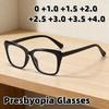 Fashionable High-Definition Anti-Blue Light Presbyopia Eyewear Unisex Anti-Fatigue Comfort Reading Glasses Diopter 0 To +4.0