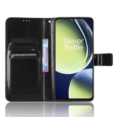 For OnePlus Nord CE 3 Lite 5G/Nord N30 5G Phone Leather Case Wallet Stand Crazy Horse Texture Phone Cover