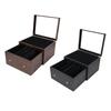And Practical Wooden Storage Box for Collectible Cards, with Drawer, Case Sports Cards.
