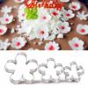 New 5pcs/1set Snowflake Cutter Cookies Stainless Steel Fondant Cake Pastry Mould Biscuit Mold
