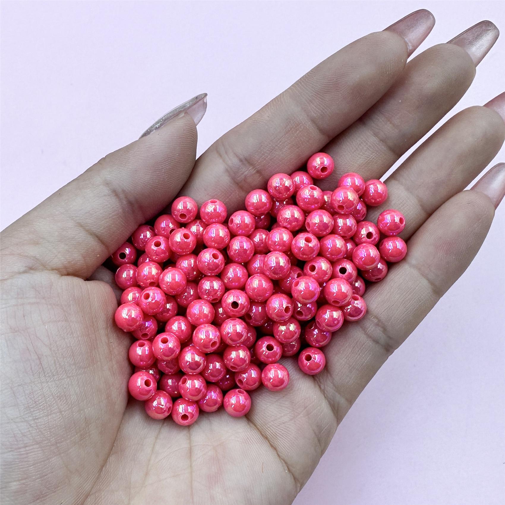 

Творческий ABS 6 мм 420 шт DIY Русалка окрашенный жемчуг подарки ожерелье браслет ювелирные аксессуары 6mm 420Pcs розы красного