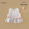 MS. Top senza maniche floreale Puala per bambina