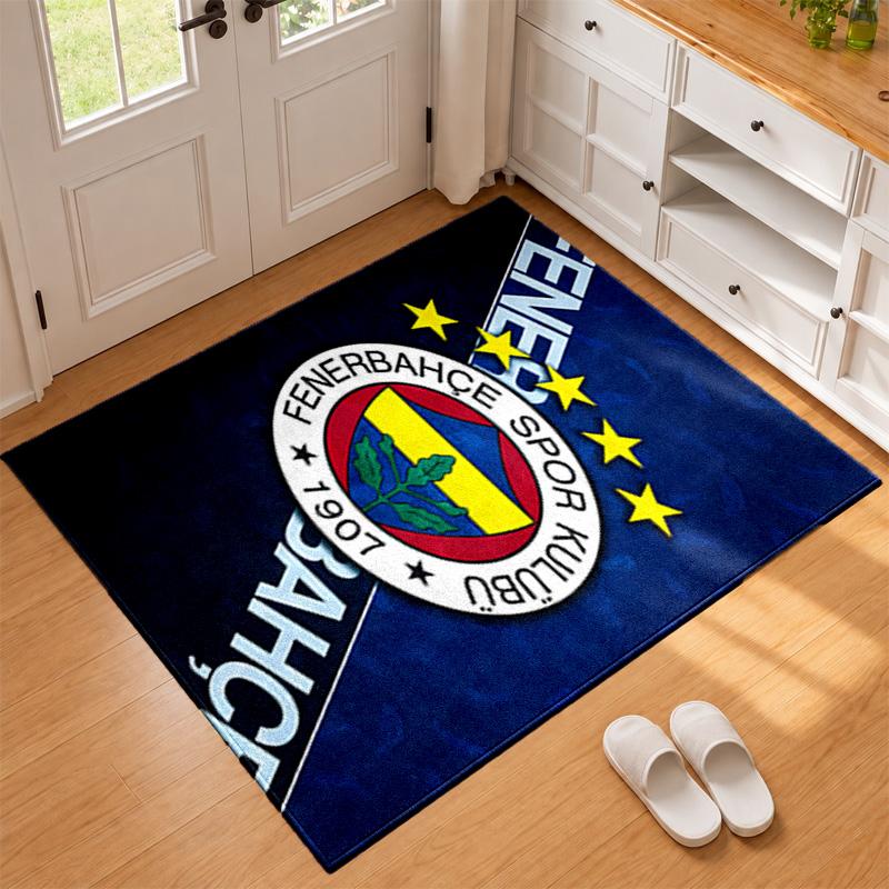 Fenerbahce Carpet Door Mat for Living Room or Bedroom Protective Mat Under Chair Office Decoration Christmas Gift Birthday Present