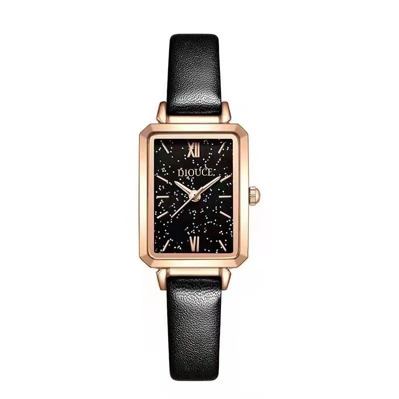 Small Green Watch Genuine Light Luxury Niche Watch Women'S Student Simple Temperament Small Dial Watch Waterproof