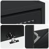 Shoe Cabinet EDE 78 X 24 X 103 Cm Engineered Wood Black