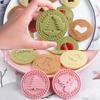 9 Pieces 3D DIY Cookie Press Bake Embossing Round Moulds | Cookie Cutters Biscuit Mold | Party Baking Tools