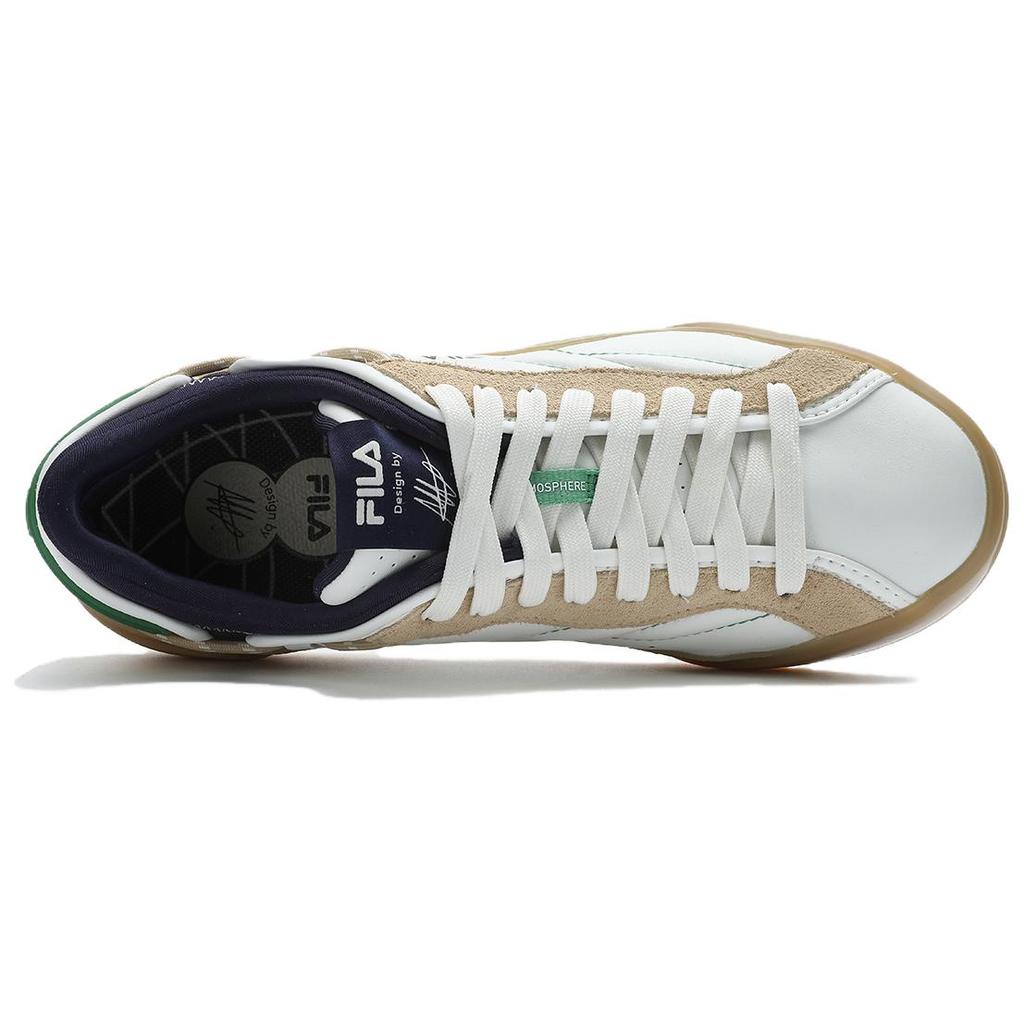 FILA ARTMOSPHERE Lightweight Low top Skateboard Shoes Men's Yellow White F12M421207FBB