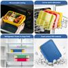 1Pc Blue 1330Ml Food Grade Sealed Bento Box For Children And Students, For Adults/Kids/Toddler With Tableware Sauce Lunch Box