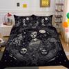 Beauty Skull Printed Comforter Cover Set Full Size Microfiber Home Textiles High Quality Luxury Bedspreads