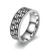 Men's Rotating Cross Titanium Steel Ring - European & American Style Stainless Steel Jewelry