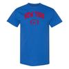 New York Classic Football Arch - Sports Athletics T Shirt - Royal