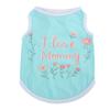 Summer Pet Clothing Cats High Elasticity Tank Top European Style Printed Alphabet Stripes Puppy Vest Cool Shirts