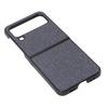 Shiny Phone Case Suede Lining ABS Scratch Resistant Folding Screen Phone Case for Samsung Galaxy Z FLIP 4