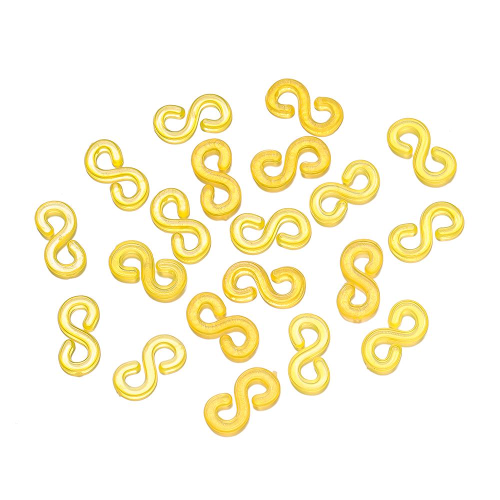 500pcs/Lot S Shape Clips Hook Plastic Connectors Clasp for DIY Charm Bracelet Jewelry Making Supplies Accessories
