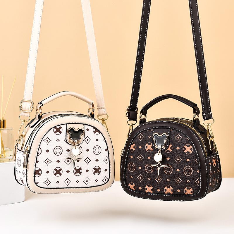 Bag women's bag advanced sense 2025 autumn and winter new trendy shoulder messenger bag fashion small round bag handbag popular women